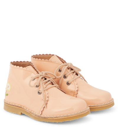 Petit Nord Petit Nord Floral leather boots