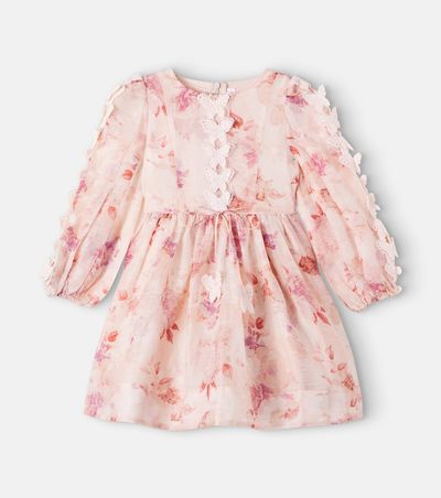 Petite Amalie Petite Amalie Alice floral linen and silk dress