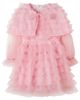 Petite Amalie Petite Amalie Cape-detail ruffled tulle dress - 1