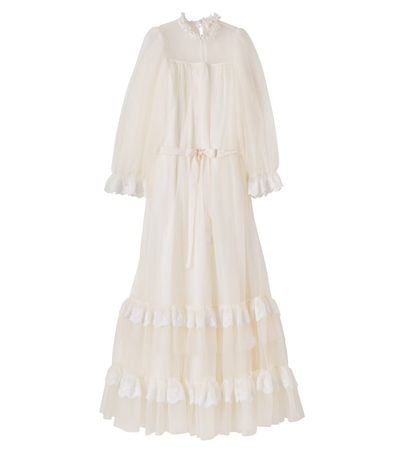 Petite Amalie Petite Amalie Ruffled lace-trimmed tulle dress