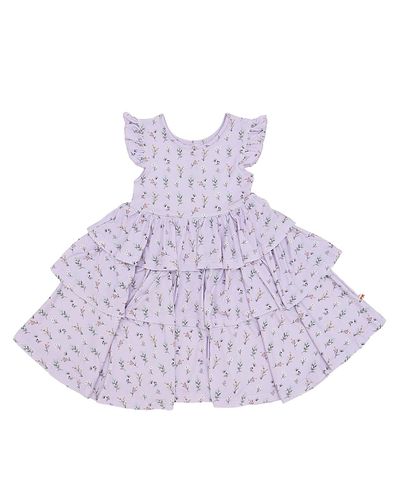 Petite Hailey Petite Hailey Girls' Bamboo Ruffle Layered Dress
