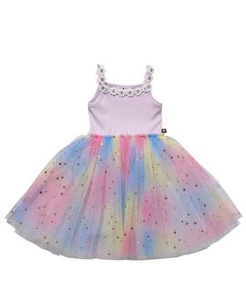 Petite Hailey Petite Hailey Girls' Flower Lace Tutu Dress