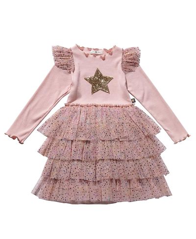 Petite Hailey Petite Hailey Girls Frill Layered Tutu Dress