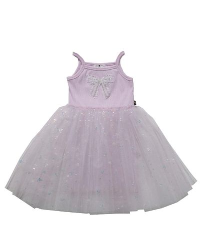 Petite Hailey Petite Hailey Girls' Isabel Bow Tutu Dress