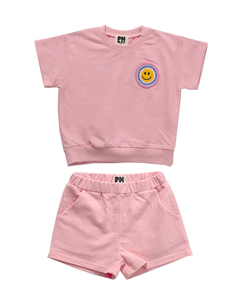 Petite Hailey Petite Hailey Girls' Multi Smile Sweatshirts Set