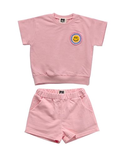 Petite Hailey Petite Hailey Girls' Multi Smile Sweatshirts Set