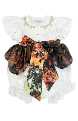 Petite Maison Kids Petite Maison Kids Alexis Foliage Print Romper