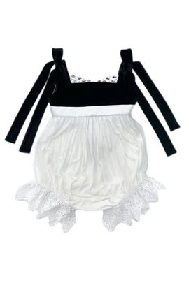 Petite Maison Kids Petite Maison Kids Audrey Velour Tulle Romper