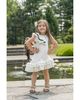 Petite Maison Kids Petite Maison Kids Girls' Alex White Ruffle Dress with Black Contrast Line - 2