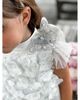 Petite Maison Kids Petite Maison Kids Girls' Butterfly White Satin Ceremony Dress - 5