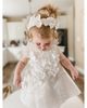 Petite Maison Kids Petite Maison Kids Girls' Butterfly White Satin Ceremony Dress - 6