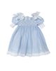 Petite Maison Kids Petite Maison Kids Girls' Charlotte Baby Blue Linen Dress- Baby, Little Kid, Big Kid - 1