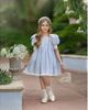 Petite Maison Kids Petite Maison Kids Girls' Charlotte Baby Blue Linen Dress- Baby, Little Kid, Big Kid - 2