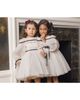 Petite Maison Kids Petite Maison Kids Girls' Coco Caramel Tulle Dress with Sheer Puff Tulle Sleeves - 5