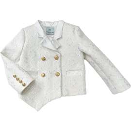 Petite Maison Kids Petite Maison Kids Lace Overlay Blazer
