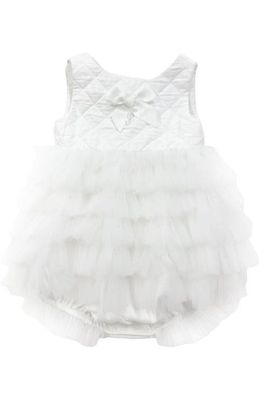 Petite Maison Kids Petite Maison Kids Poppy White Quilted Romper 