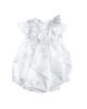 Petite Maison Kids Petite Maison Kids Unisex Butterfly White Satin Ceremony Romper - 1