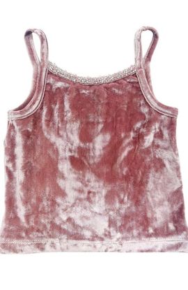 Petite Maison Kids Petite Maison Kids Vivian Dusty Pink Velour Tank Top 