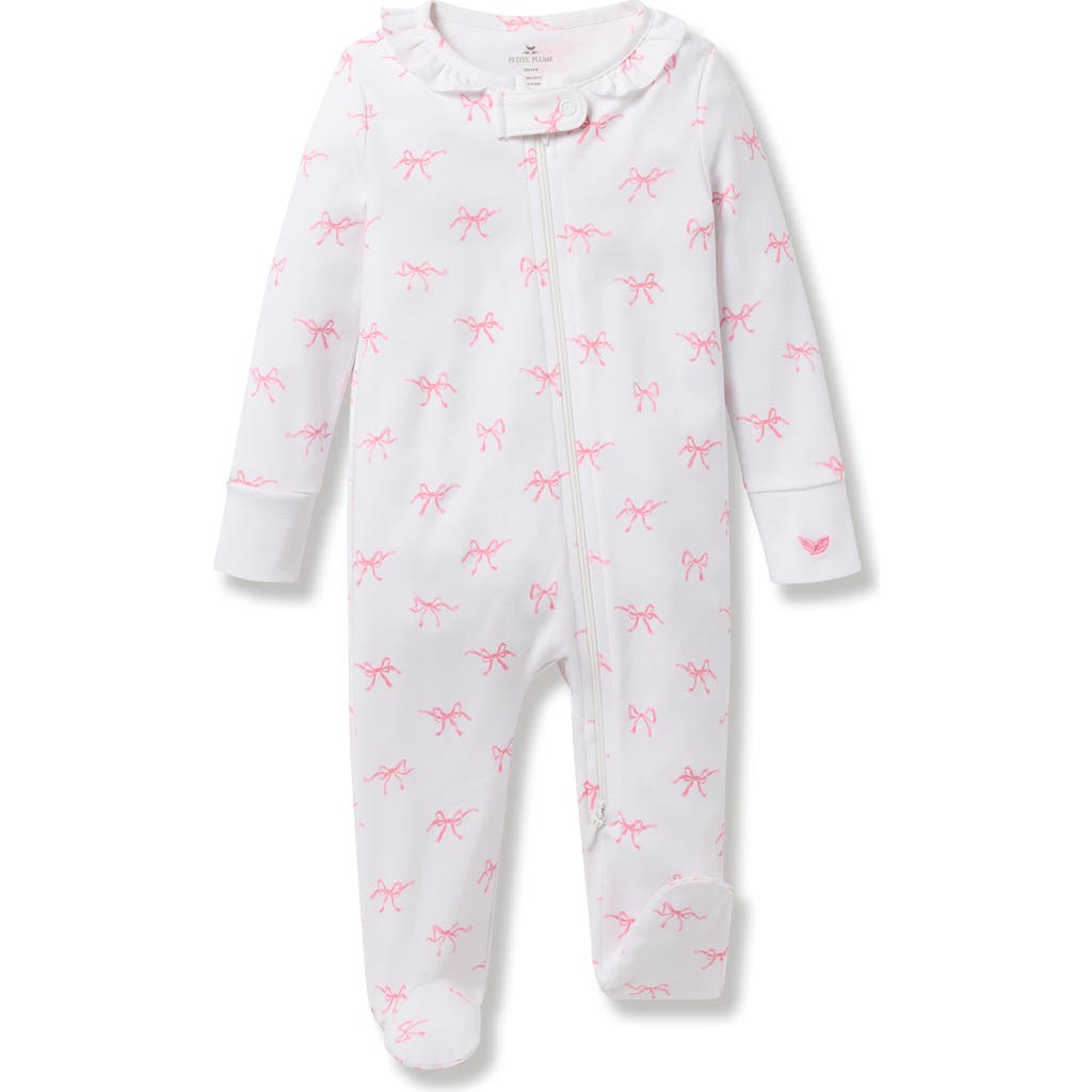 Petite Plume Petite Plume Blushing Bows Pima Romper