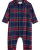 Petite Plume Petite Plume Cambridge Plaid Flannel Romper - 1