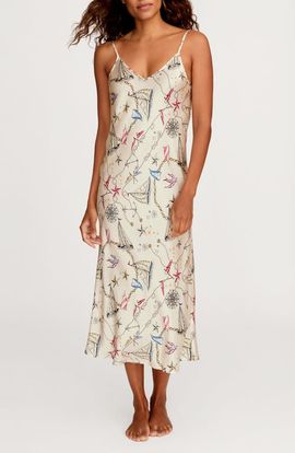 Petite Plume Petite Plume Cosette Regatta Royale Mulberry Silk Nightgown