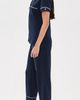 Petite Plume Petite Plume Cropped Pajamas Set NAVY - 4