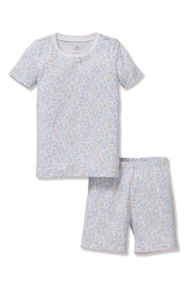 Petite Plume Petite Plume Fleur Blanche Fitted Short Set