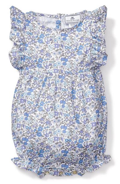 Petite Plume Petite Plume Fleur D'Azur Ruffled Romper