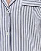 Petite Plume Petite Plume French Ticking Twill Pajamas White/Navy L - 6