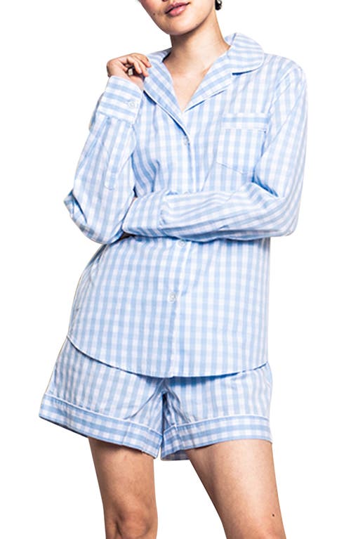 Petite Plume Petite Plume Gingham Check Short Cotton Pajamas