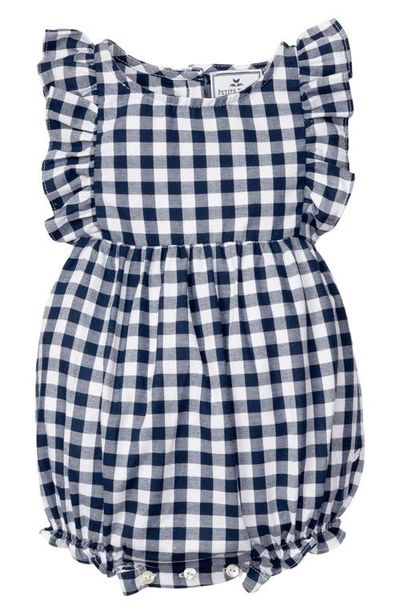 Petite Plume Petite Plume Gingham Ruffled Romper(Baby)