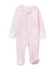 Petite Plume Petite Plume Girls' Gingham Romper Footie - 1