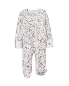 Petite Plume Petite Plume Girls' Meadow Bloom Cotton Footie Romper