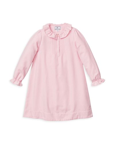 Petite Plume Petite Plume Girls' Pink Flannel Victoria Nightgown