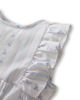 Petite Plume Petite Plume Girls' Ruffled Romper in Cottage Stripe - 3