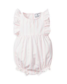 Petite Plume Petite Plume Girls' Striped Ruffled Romper