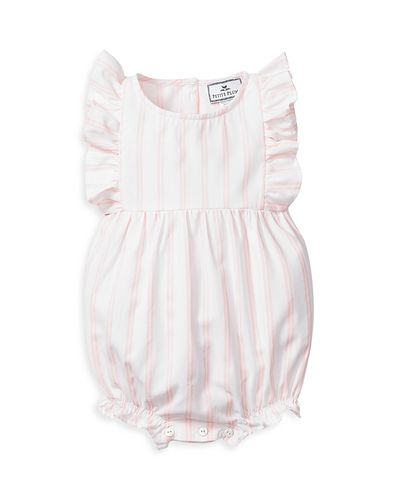 Petite Plume Petite Plume Girls' Striped Ruffled Romper