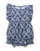 Petite Plume Petite Plume Girls' Twill Ruffled Romper - 1