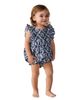 Petite Plume Petite Plume Girls' Twill Ruffled Romper - 4