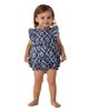 Petite Plume Petite Plume Girls' Twill Ruffled Romper - 5