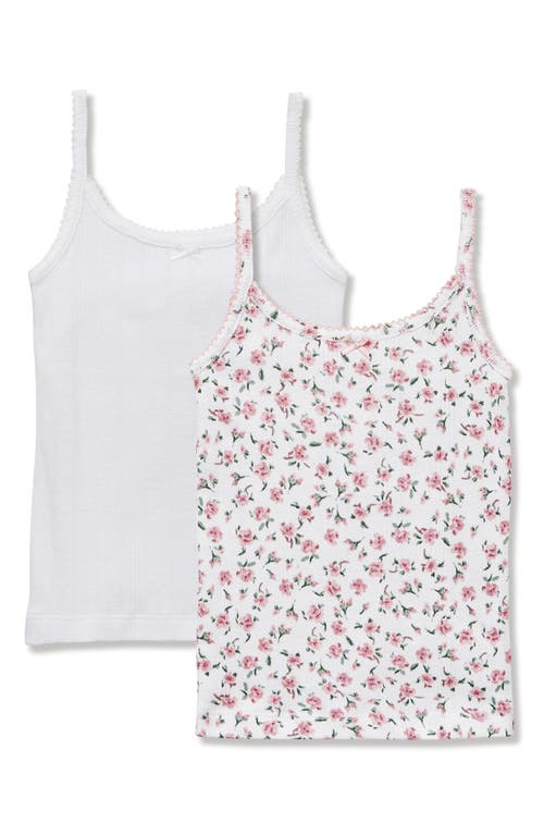 Petite Plume Petite Plume Kids' 2-Pack Assorted Pima Cotton Pointelle Camisoles