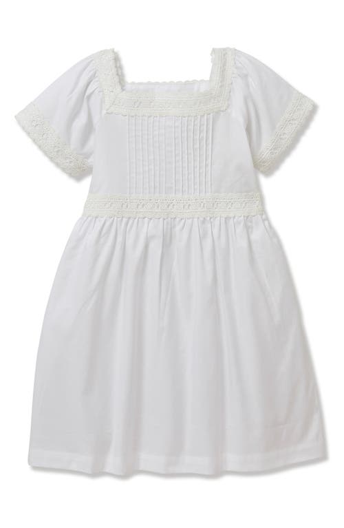 Petite Plume Petite Plume Kids' Juliette Pintuck Cotton Blend Twill Nightgown