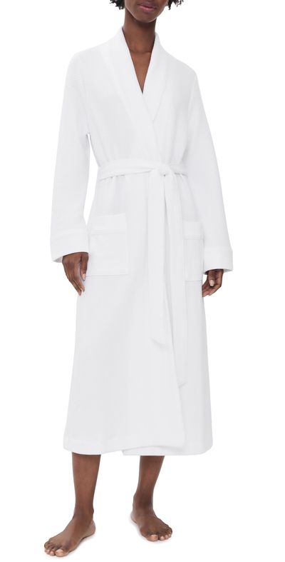 Petite Plume Petite Plume Luxe Pima Cotton Ophelia Robe White