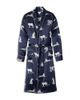 Petite Plume Petite Plume Men's Mulberry Silk Panthere de Nuit Robe - 1