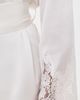 Petite Plume Petite Plume Mulberry Silk White Lace Robe White - 6