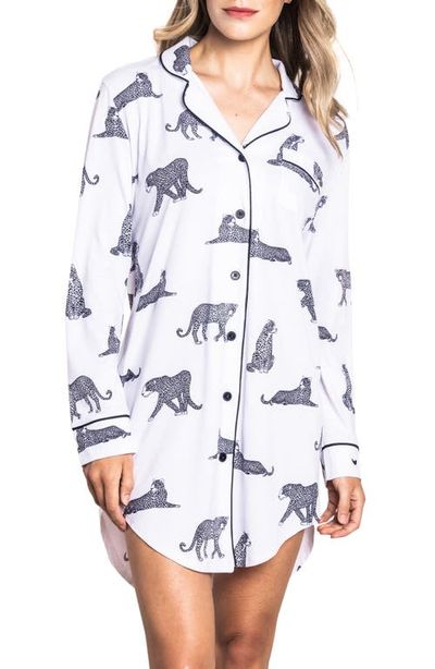 Petite Plume Petite Plume Panther Print Nightshirt