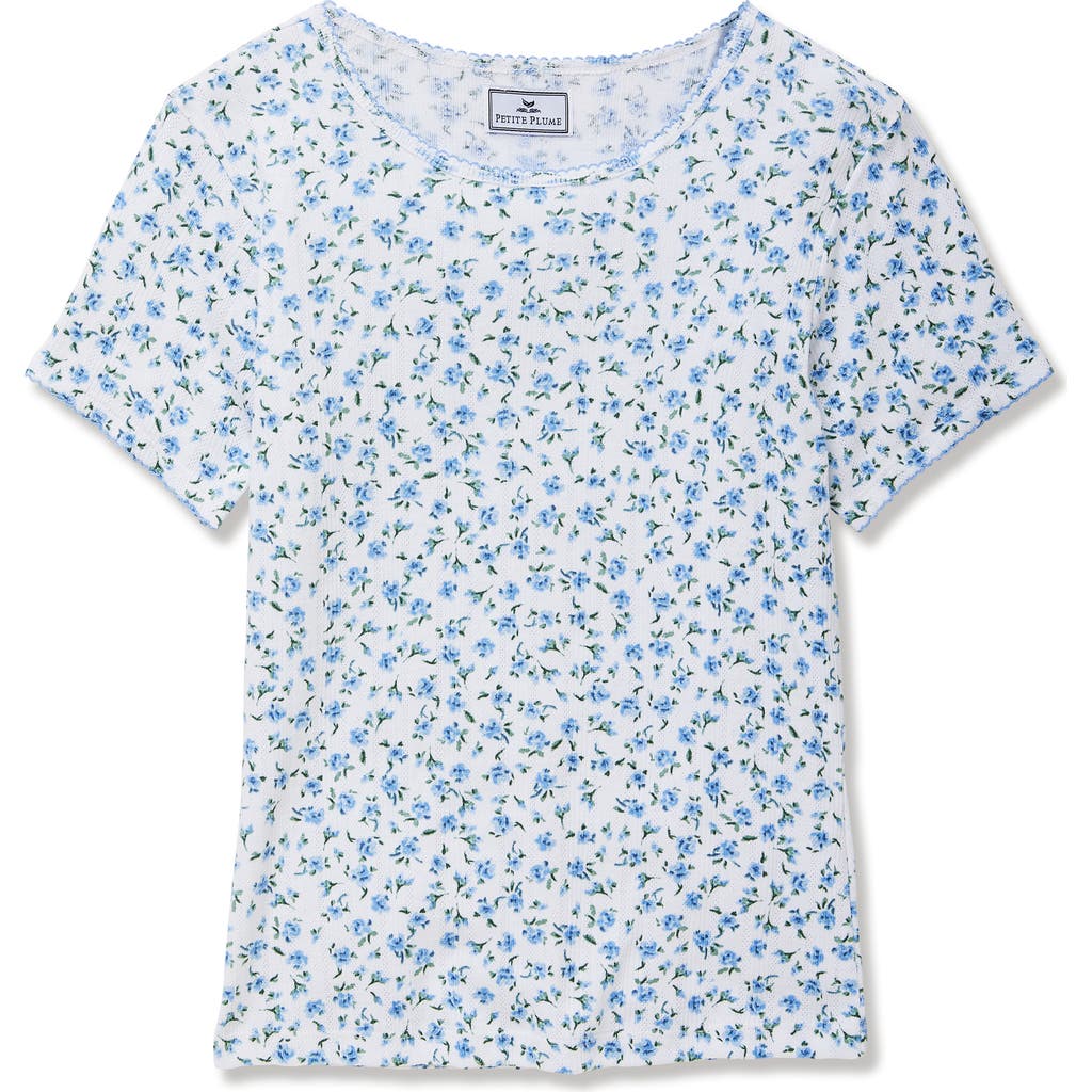 Petite Plume Petite Plume Pima Cotton Pointelle Sleep T-Shirt