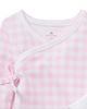 Petite Plume Petite Plume Pima Cotton Wrap Top & Footed Pants Set - 2