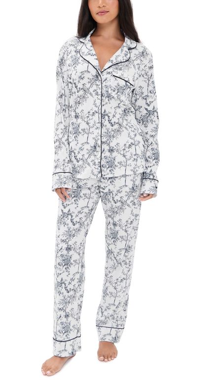 Petite Plume Petite Plume Pima Pajamas Set White