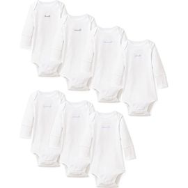 Petite Plume Petite Plume Set of 7 Assorted Pima Cotton Long Sleeve Bodysuits